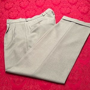 NWOT Classic No Iron Grayish Greenish, Cuffed Slacks
